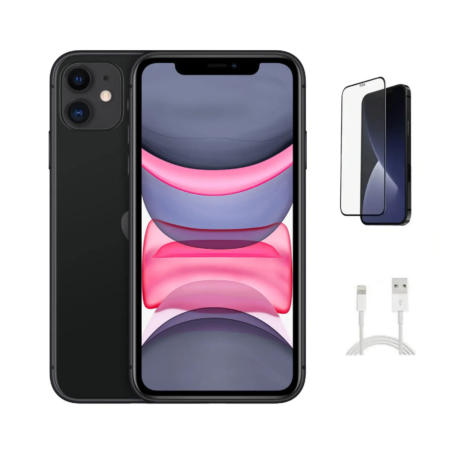 Refurbished iPhone 11(AT&T)-Excellent Condition with Tempered Glass Screen Protector & 1 Year Warranty  A2111