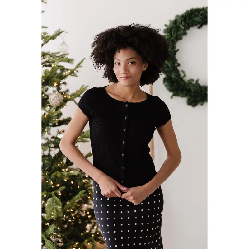 FREE PEOPLE MOST WANTED CARDI IN BLACK