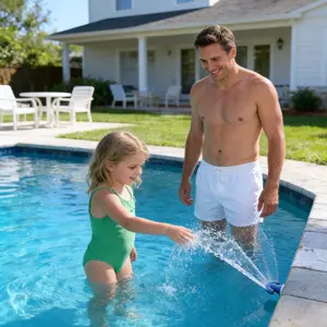 Swimming Pool Water Spray Nozzle, Standard 3/4 Inch Swimming Pool Sprinkler, Family Fun Water Play Device, Ideal for Kids