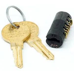 Steelcase FR430 BLACK FINISH LOCK CORE W/ 2 KEYS