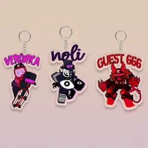 Roblox Forsaken Acrylic Keychains, Forsaken Character Guest 666, Noli, Veronica keychain, Cute, Durable, And Perfect For Bags, Keys, Or Gifts. Great For Daily Use Or As Thoughtful Little Gifts For Your Friends And Yourself.