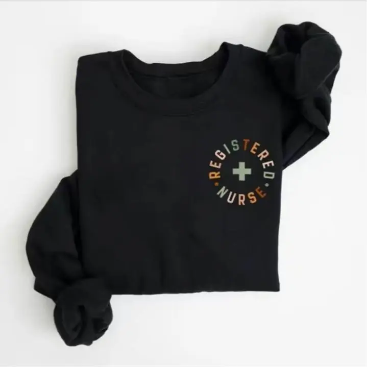 Vintage Registered Nurse Sweatshirt, RN Nurse, Stethoscope Nursing RN Staff, Nurse Gift, Nurse Appreciation Gift, RN Nurse Sweatshirt