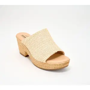 Cliffs by White Mountain Raffia Wedges - Biando