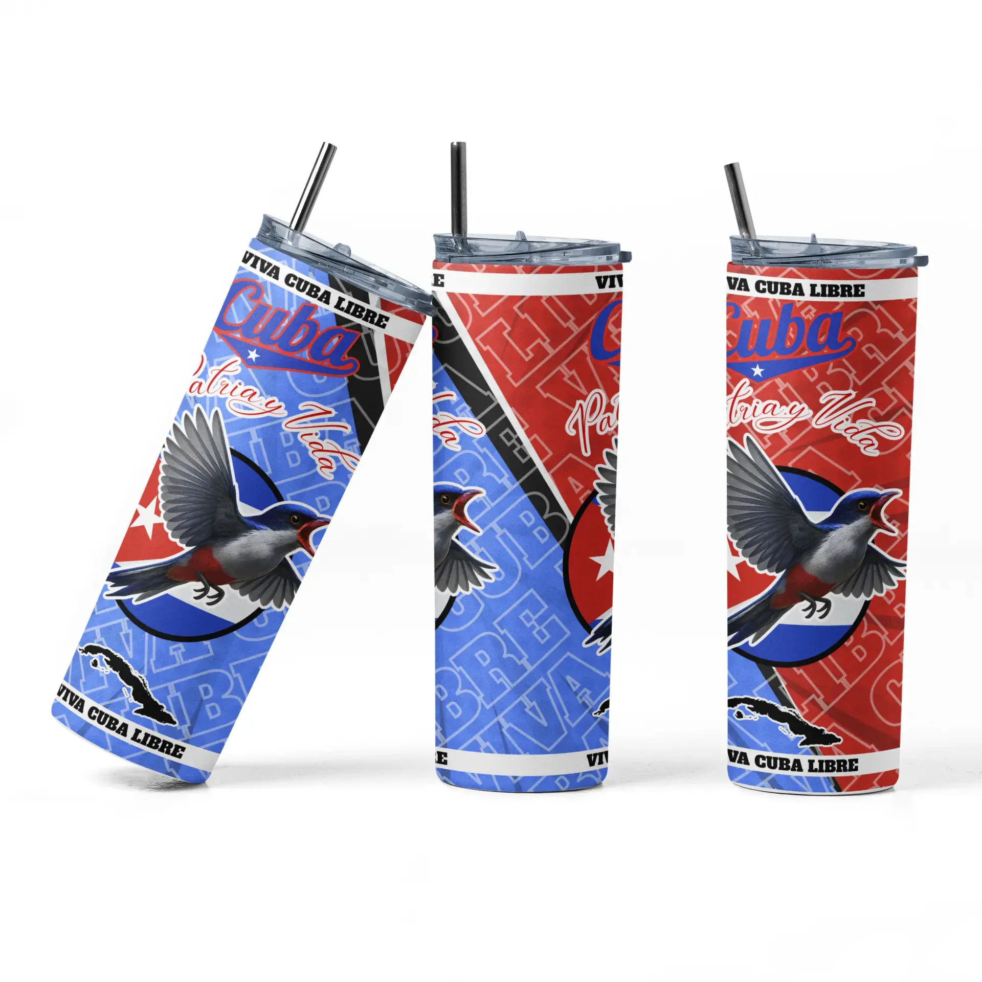 20oz Metal Insulated Tumbler, Asere Que Bola Cuban Style Thermal Insulated Durable Stainless Steel Sublimated Design Leak Resistant Lid Perfect for Daily Use Gifts Parties and Collectors