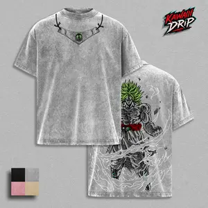 DBZ Shirt Broly Legendary Super Saiyan T-Shirt, Anime Berserker Power Transformation Graphic Tee, Vintage Washed Oversized Heavyweight Cotton Streetwear Shirt, Manga Warrior Rage Aesthetic Unisex Top Gift