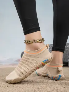 Women's Hiking Shoes, Comfortable Breathable Fabric, Slip-On Flat Sandals, Fitness Couples' Socks Shoes, Low-Top Beach Water Shoes, All Seasons