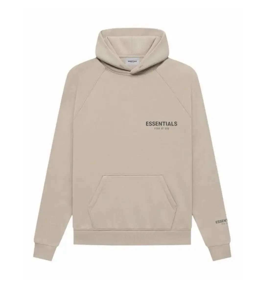 Fear of God Essentials Hooded Sweatshirt – Tan (2021) Core Collection