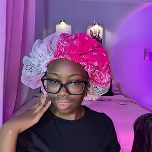 Ombré Satin Lined Bandana Bonnet for Women