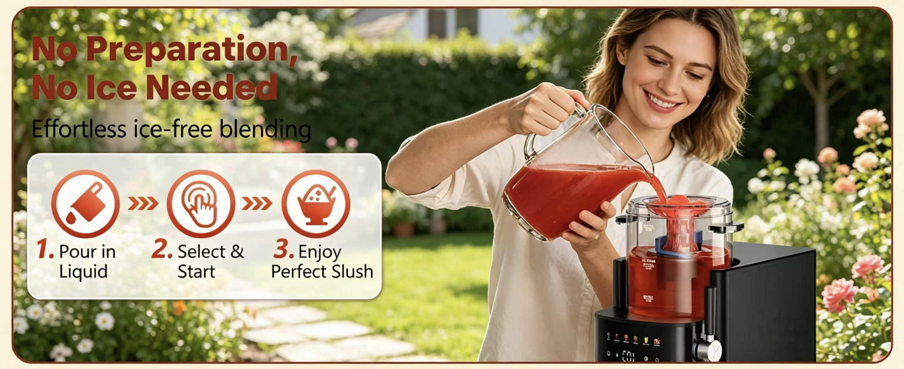 6-in-1 Slushie Machine, Ice Cream Maker and Margarita Machine,No Ice Needed, Self-Freezing with Rapid Chill, 6 Preset Modes and Automatic Cleaning, for Home, Party, Frozen Drinks, Frappe, Smoothie, Summer Must Have,backtoschool, glowup
