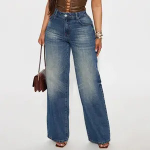 Comfort Zone Wide Leg Jeans - Dark Wash
