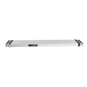 Little Giant Ladders B3145138 2-Person Adjustable Telescopic Aluminum Folding Steps Ladder with Telescoping Plank - 73x13x3 in - Silver