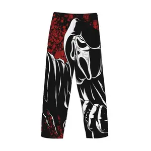 Film Ghostface Scream Men's Pajama Pants Lounge Fashion Cozy Daily Sleepwear With Pockets Home Sleeping Pants Loungewear Cozy Horror Movie Gift Relaxed Fit Sportswear Jogg