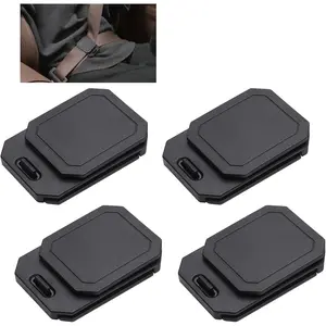 Car Seat Belt Comfort Clip, Adult Neck Relief & Shoulder Protector, Anti-Slip Buckle, Universal for Compact Cars, SUVs and MPVs (4 Pieces), Car Interior Accessory