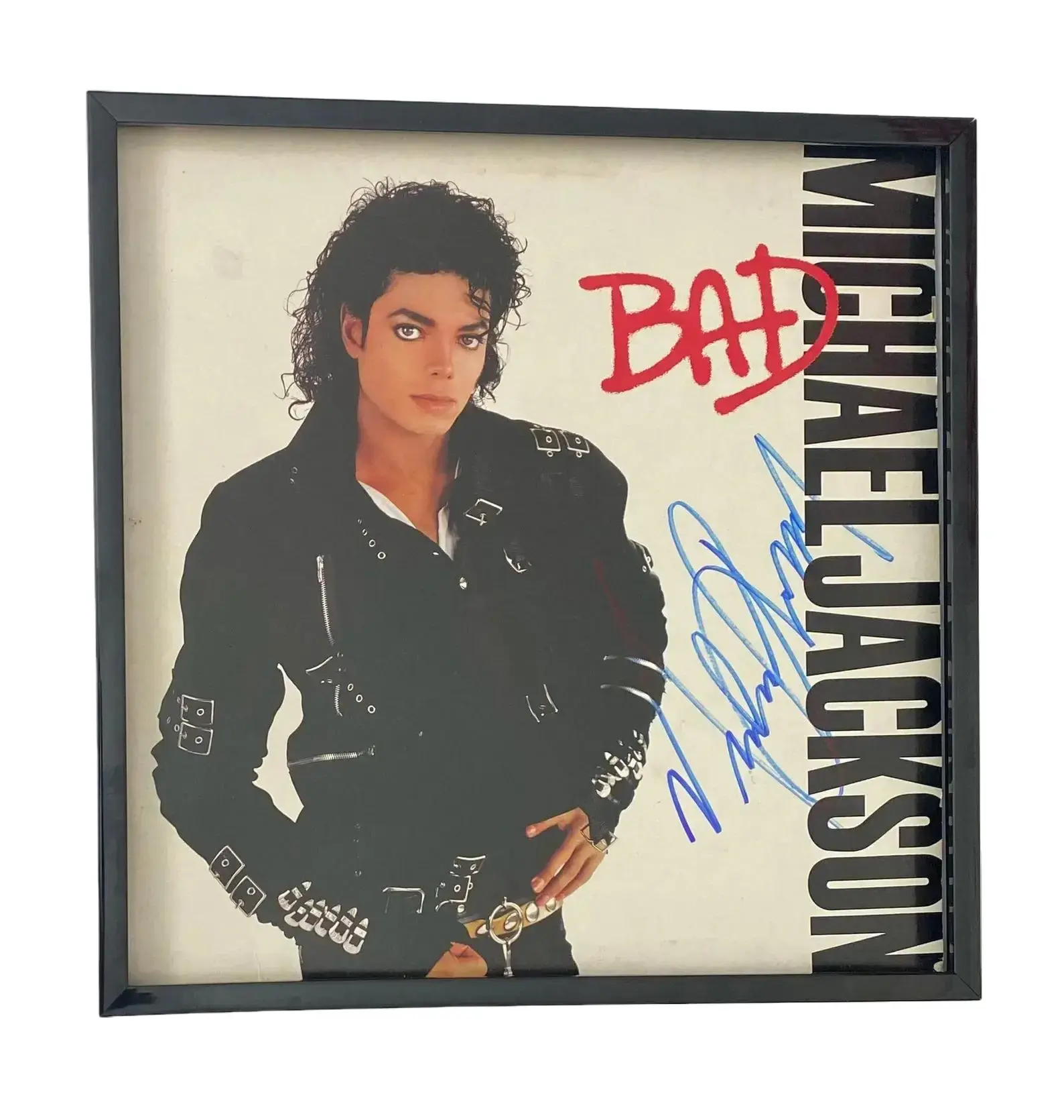 Michael Jackson Autograph on Original Poster (Print only, frame not included)