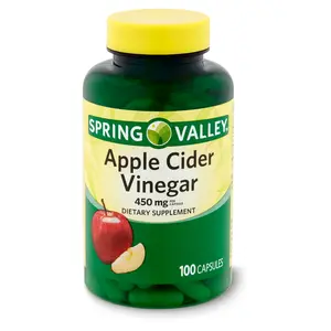 Spring Valley Apple Cider Vinegar Capsules 450mg - 100 Count, Healthcare Fitness Supplement