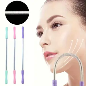 3-Piece Women's Spring Epilator Set, Portable Hair Remover for Face, Chin, Cheeks, Mustache, Upper Lip, Epilation Tool