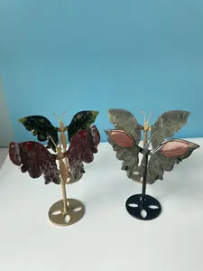butterfly ornament made of different crystal materials