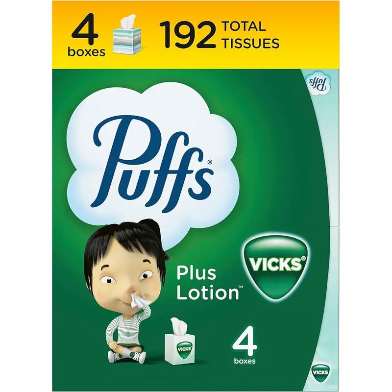 192 Tissues  4 Cubes 48 Tissues per Box