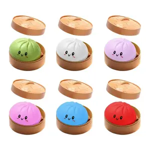 Popular buns pinch music, soft cute slow rebound cure simulated buns decompression toy portable office pinch