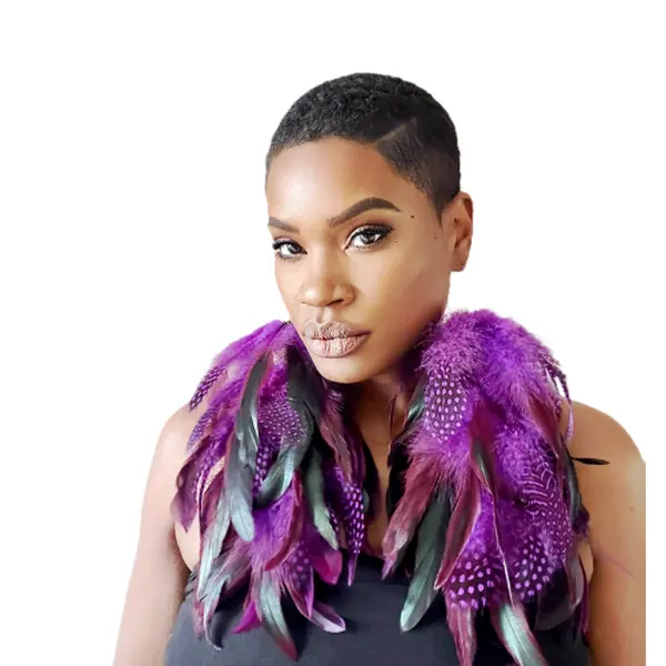 DOTTIE PURPLE - MY FEATHER EARRINGS STYLISH CHIC ELEGANT
