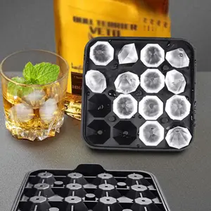 Cute Diamond Ice Cube Mold - Viral 3D Gem Shape Ice Tray! Perfect for Iced Coffee & Summer Drinks. Fun Silicone Kitchen Gadget & Party Essential.