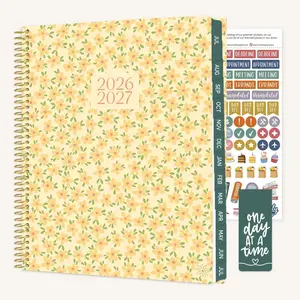 2026–27 Soft Cover Planner, 8.5" x 11" | Butter Yellow Daisies
