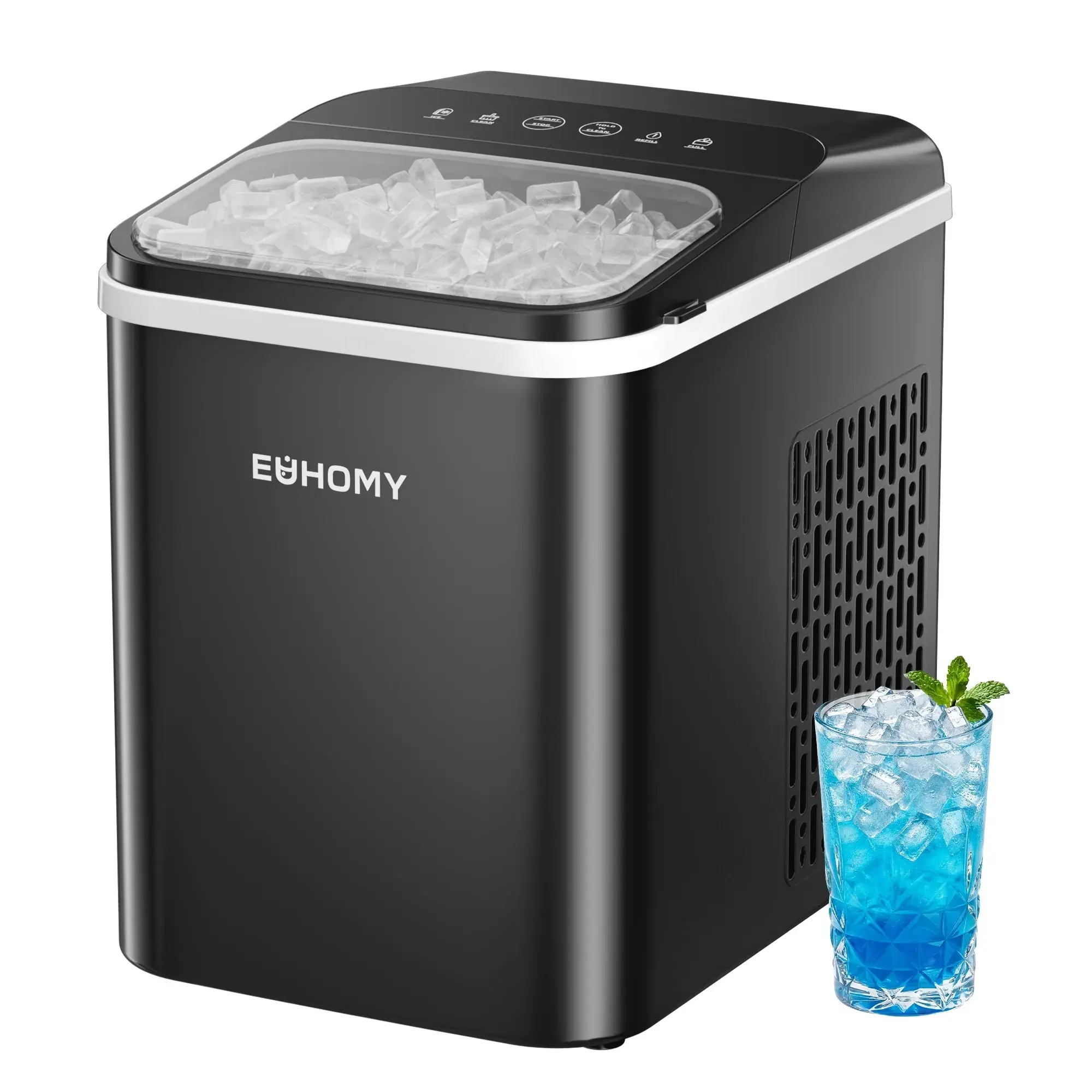 EUHOMY Chewable Ice Maker Countertop, Nugget Ice Machine Produces 33 lbs Daily, Fast & Compact EUHOMY Chewable Ice Maker Countertop, Nugget Ice Machine Produces 33 lbs Daily, Fast & Compact