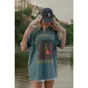 Comfort Colors National Park After Dark T-Shirt, National Park Shirt, Funny Camping Shirt, BigFoot Shirt, Alien Hiking Shirt