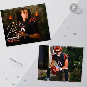 Joe Burrow  2026 Calendar, Bengals Football Wide Receiver Wall Calendar, Football Player Calendar, Home & Office Decor Gift for Fans
