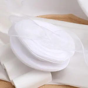 4cm 40m Fish Tail Satin Ribbon, Floral Baking Packaging Trim, Bouquet Cake Ribbon, Bowknot Wave Tape, Perfect for Decorations