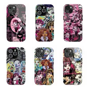 M0nst3r High Characters Protective Phone Case- Perfect Gift for Fans of M0nst3r High Series for iPhone 17 Air Promax 16 15 14 13 12 11 8 7 for Samsung Series,Tough phone case, give family and friends Halloween gifts Protective Cover Protection Casing