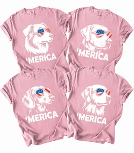 Comfort Colors 50+ Dog Funny 4th of July Shirt, Merica Golden Retriever Shirt, 4th of July Australian Shepherd Dog Shirt, Poodle Mom Gift, Patriotic Dog Tee, Dachshund Lover Shirt, 4th of July Gift, 4th of July Shirt, 4th of July  Dog -  LORA ATCHER