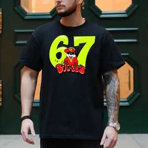 Buc ee’s 67 Graffiti Shirt Cartoon Number Six Seven T Shirt