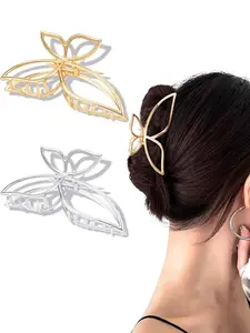 Women's Sweet Butterfly Hair Claw, High-End Metal Material, Fashionable Hair Accessory, Perfect for Parties, Weddings, Special Occasions, Goddess Hair Clip