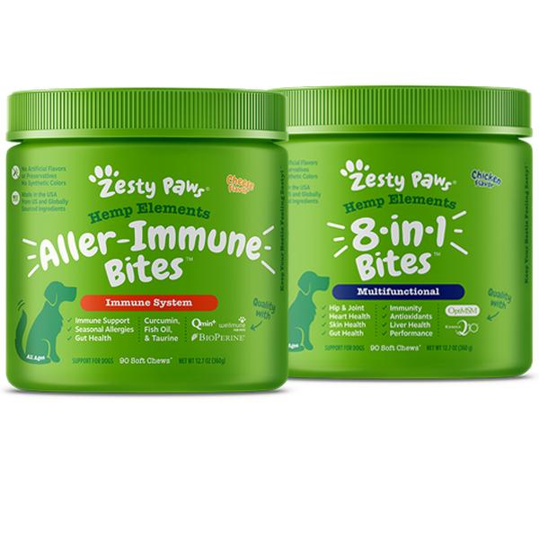 Hemp Elements Best of the Zest 2 Pack Bundle for Dogs