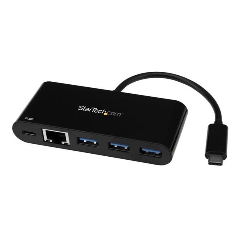 Startech USB C Hub - with Power Delivery -3 Port USB-C to USB-A, Lightweight, Usb 3.0, Compact, Lightweight Housing
