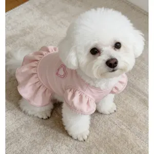 dog cat dress/princess pet dress/sweet outfit/ Pet dress made of lightweight comfortable fabric sweet princess style design suitable for daily wear and parties in spring summer for small dogs cats cute elegant outfit Breathable T-Shirt Pajamas accessories