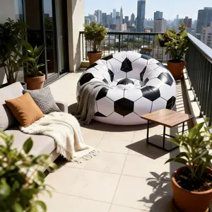 Novel Inflatable Ball Sofa, Home Decor, Camping & Party Essential, Foot Pump Inflatable