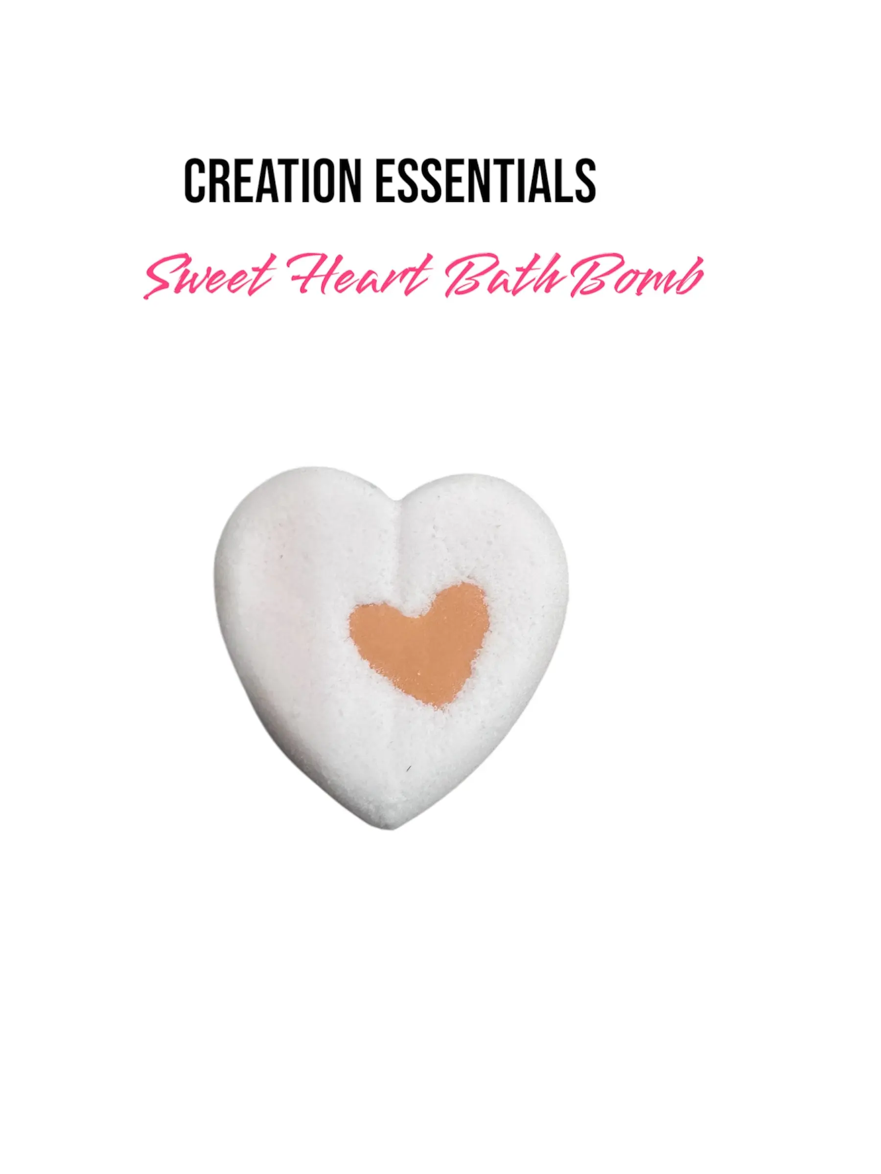 Bath Bomb Sweet Hearts Bath Bombs 2Pk/ By M.Jay's Candy Collection