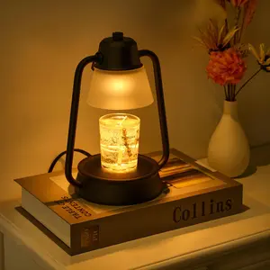 Vintage Handheld Candle Warmer Lamp: for mom as a Christmas gift or for western-themed bedroom decor. Dimmable, compatible with large jar candles, and includes 2 bulbs.