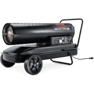 VEVOR Kerosene Forced Air Heater, 215000 BTU Portable Torpedo Diesel Space Heater with Thermostat, 13.2 Gallon Tank Energy - Efficient heavy - duty Heater, for Indoor Outdoor Use Workshop Industry