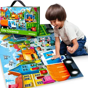 2x3 FT Giant Floor Puzzles for Kids | Garbage Trucks