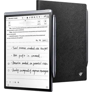 iflytek AINOTE Air 2 Bundle - Black Folio Case, 8.2-inch AI Note-Taking Tablet Writing Paper Tablets, Digital Notebook with Pen, Voice-to-Text Transcription, Multi-Languages Chatgpt Support