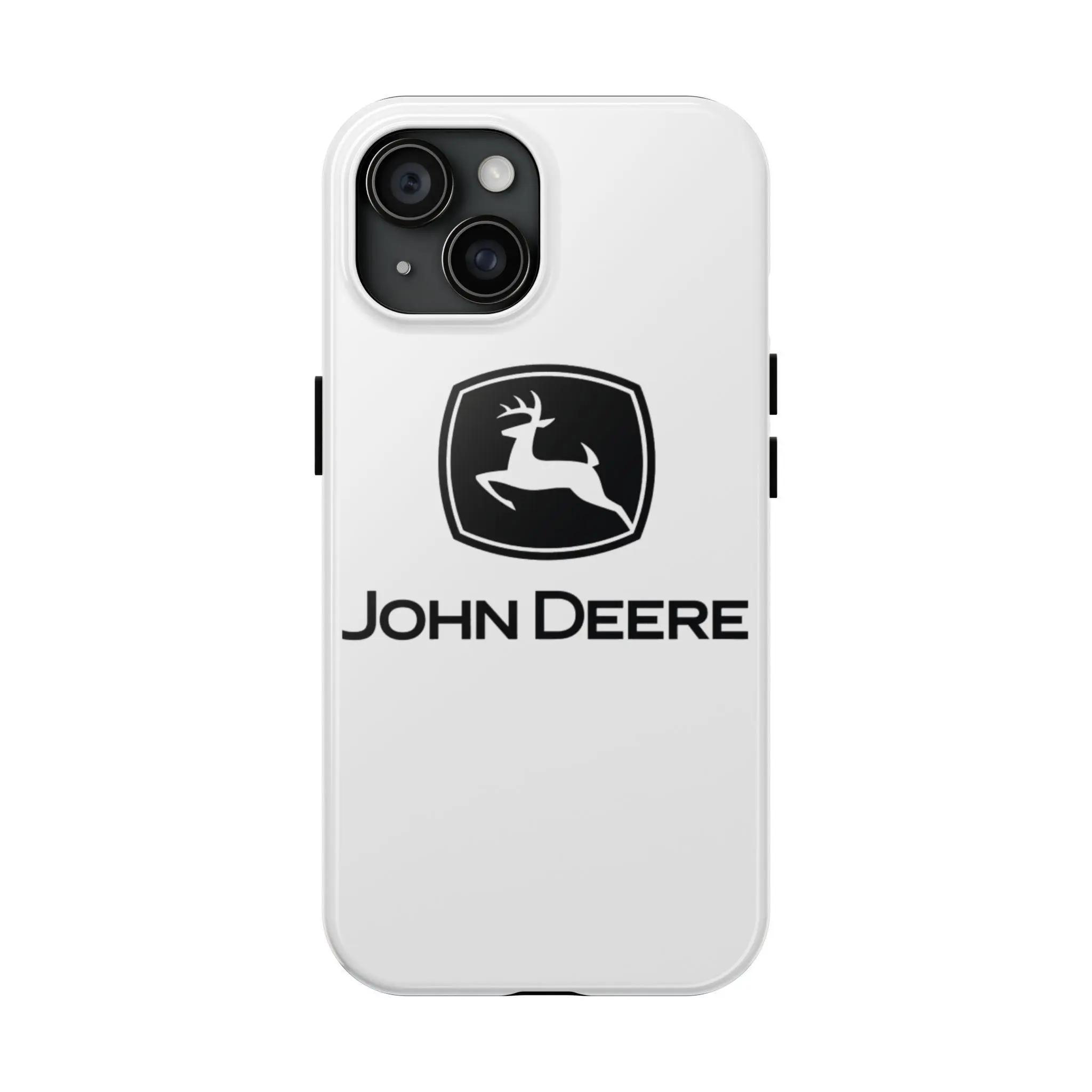 John Deere Tough Phone Case, Farm Tractor Logo iPhone Cover for iPhone 17 16 15 14 13 12 11 Pro Max, Gift For Farmers