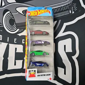 2024 Hot Wheels - 5 Pack - Ferrari - Bentley - Ford - Lamborghini - Lotus