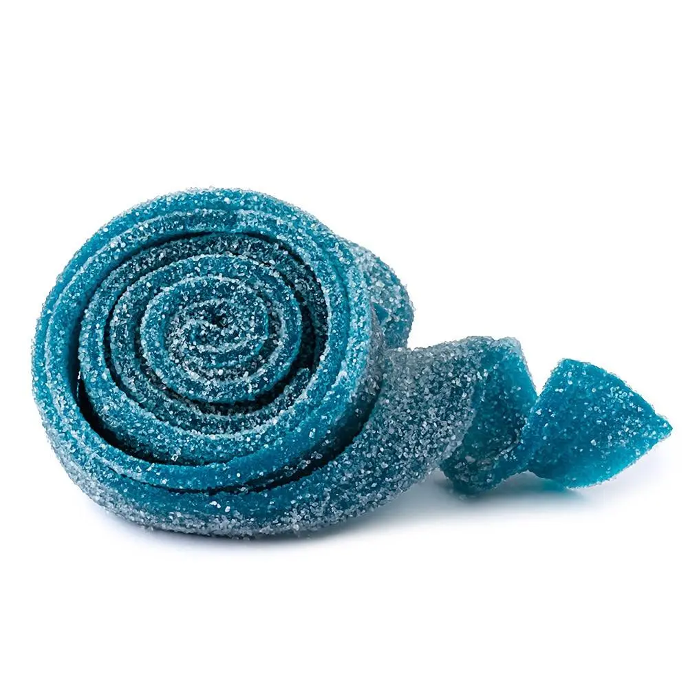 Clever BERRY BLUE Sour Belt Rolls Candy Unwrapped 3.3 lb