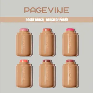 PAGE VINE Pocket Blush Multi-Stick - Waterproof Cream Blush & Lip Tint, Brightening, 8-Hour Clinically Tested Wear, Highly Pigmented, Smooth Texture, Suitable for All Skin Types, Single Item Face Makeup tiktokshopspringglowup