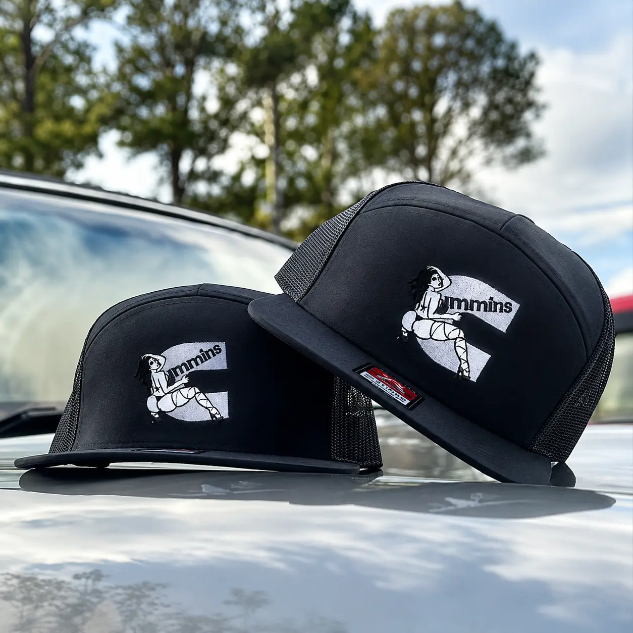 Diesel Girl Trucker Hat for Men Women, Funny #Cummins Diesel Mechanic Flat Bill Snapback Mesh Cap, Classic Trucking Hat, Diesel Power Style, Multiple Colors Available