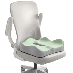 Ergonomic Memory Foam Office Chair Cushion, Enhanced Seat Cushion, Lumbar Support & Pressure Relief, Long Sitting Comfort, Car Seat Pad Included