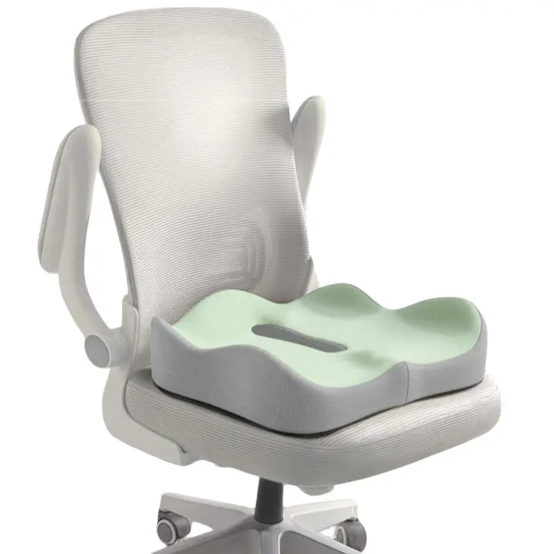 Ergonomic Memory Foam Office Chair Cushion, Enhanced Seat Cushion, Lumbar Support & Pressure Relief, Long Sitting Comfort, Car Seat Pad Included